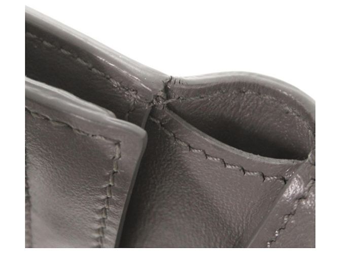 Céline Celine Multifunktions-Gürtelgeldbörse aus grauem Leder Braun - Ansicht 12