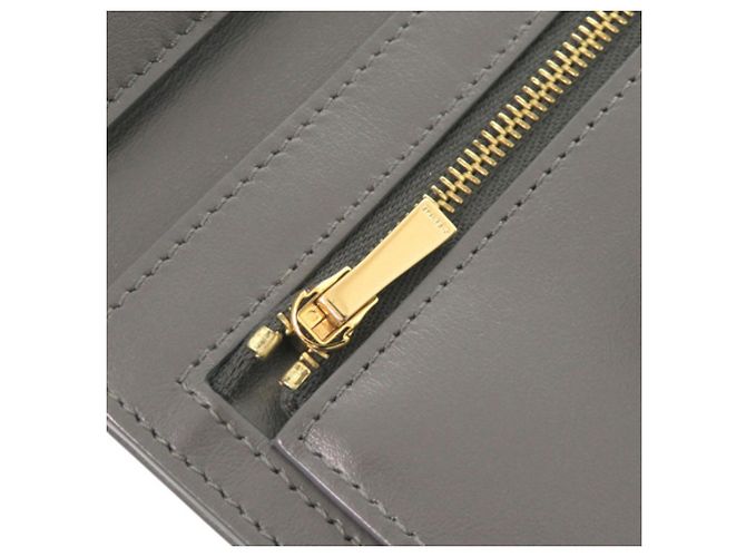 Céline Celine Multifunktions-Gürtelgeldbörse aus grauem Leder Braun - Ansicht 27
