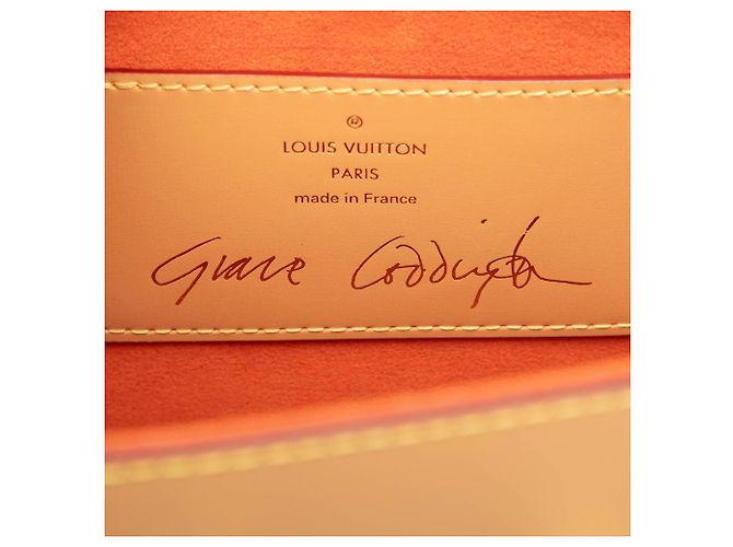 Louis Vuitton Monogram Catogram Twist MM Grace Coddington Bianco - vista 5