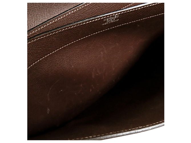 Hermès Kelly Depeches 38 in pelle Epsom marrone Marrone scuro - vista 12