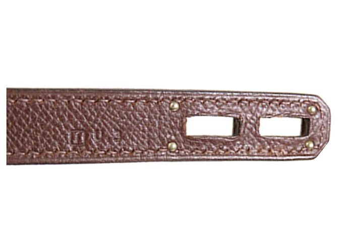 Hermès Kelly Depeches 38 in pelle Epsom marrone Marrone scuro - vista 6