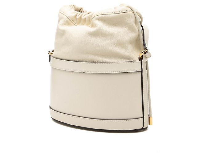 Horsebit 1955 Borsa bucket Gucci 1955 Horsebit in pelle di vitello bianca - vista 2