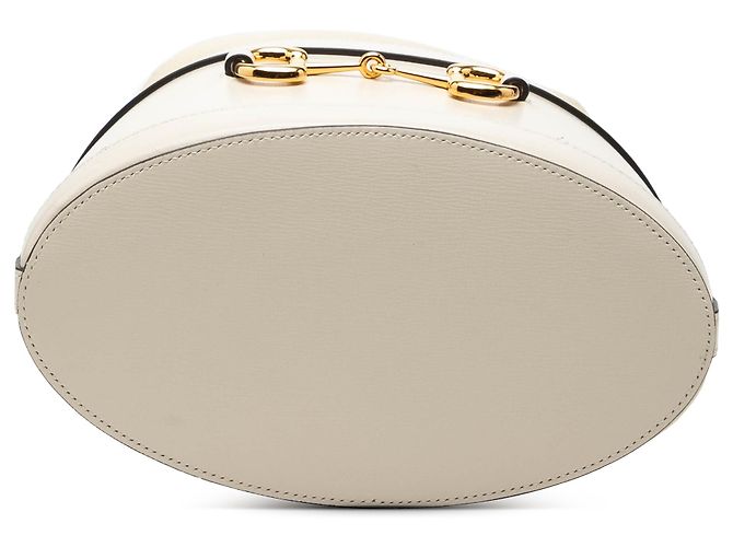 Horsebit 1955 Borsa bucket Gucci 1955 Horsebit in pelle di vitello bianca - vista 3