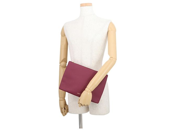 Clutch Oblong Loewe Bordò - vista 4