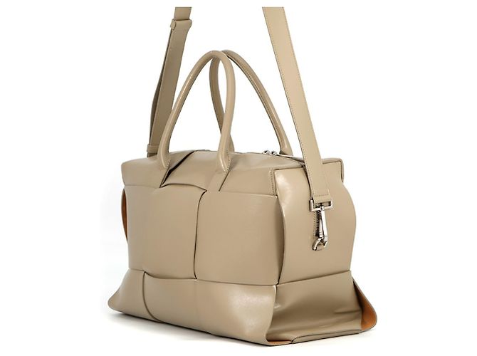 Borsa a mano in pelle Arco Bottega Veneta Grigio - vista 2