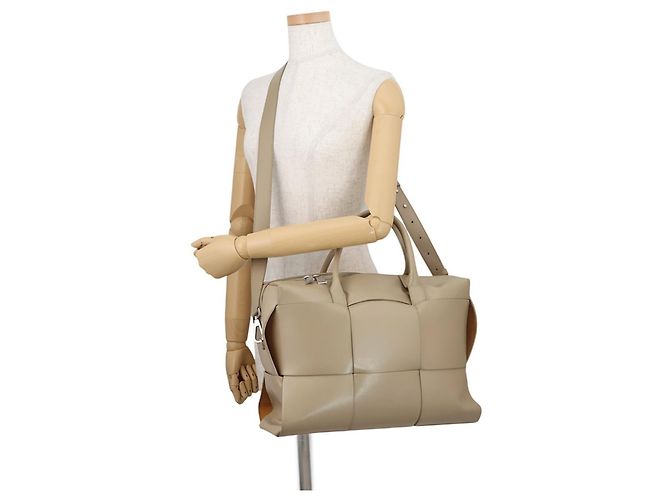 Borsa a mano in pelle Arco Bottega Veneta Grigio - vista 5