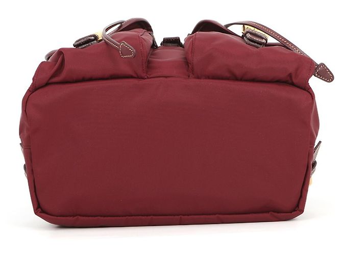 Saffiano Mochila Prada Triangle en Bordeaux Burdeos - vista 3