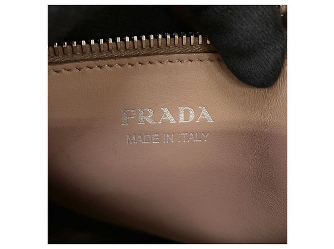 Saffiano Prada Handtasche Rosa Beige - Ansicht 14