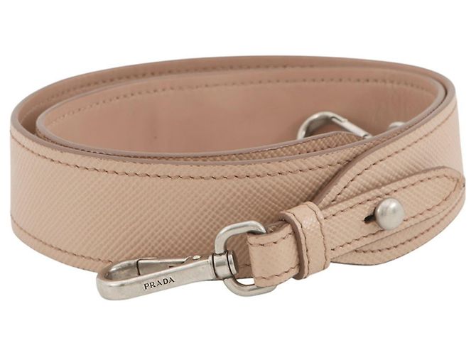 Saffiano Prada Handtasche Rosa Beige - Ansicht 18