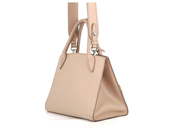Saffiano Prada Handtasche Rosa Beige - Ansicht 2