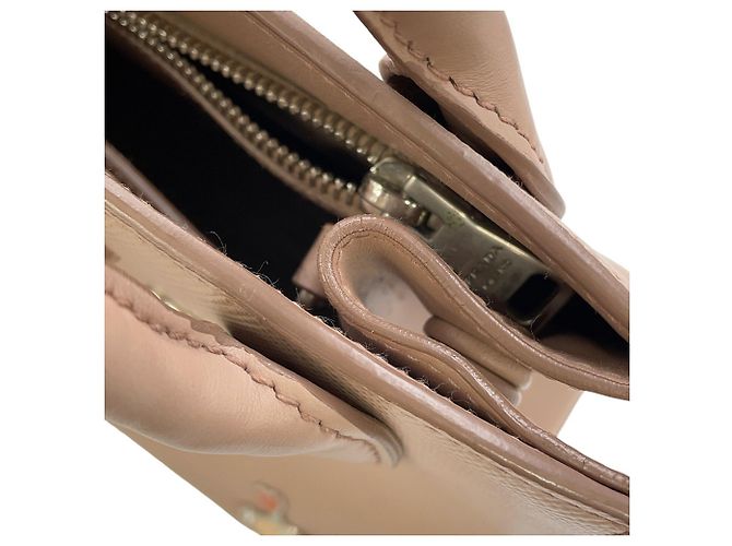 Saffiano Prada Handtasche Rosa Beige - Ansicht 9