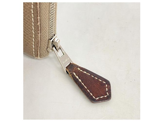 Hermès Cartera larga Azap Hermes en gris Etoupe Gris pardo - vista 7