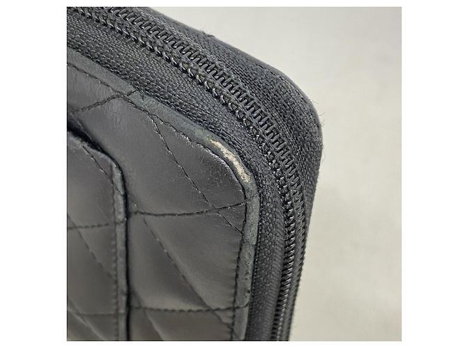 Cartera larga de piel de cordero Cambon Chanel Negro - vista 5