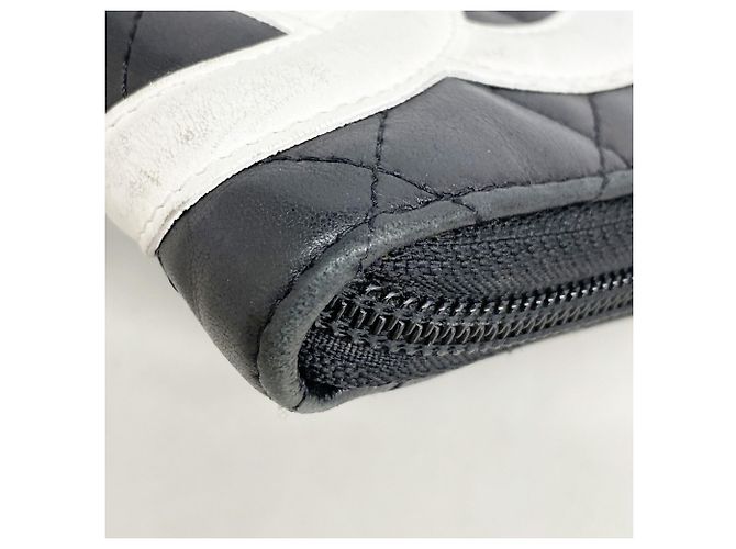 Cartera larga de piel de cordero Cambon Chanel Negro - vista 6