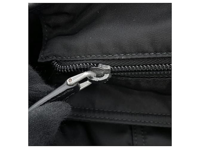 Borsa Tote Prada Saffiano Triangle Nero - vista 10