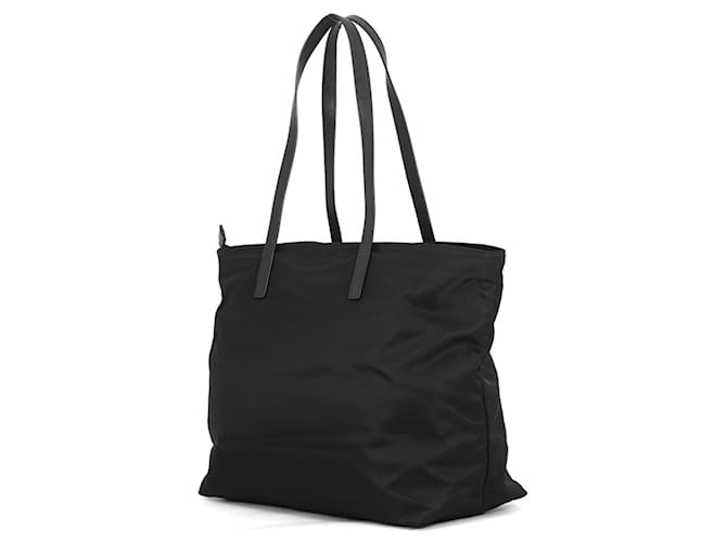 Borsa Tote Prada Saffiano Triangle Nero - vista 2