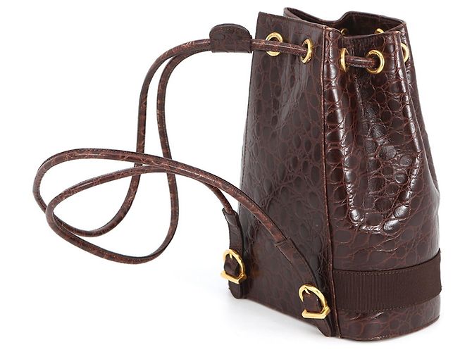 Borsa a mano in pelle Vara Salvatore Ferragamo Marrone - vista 2
