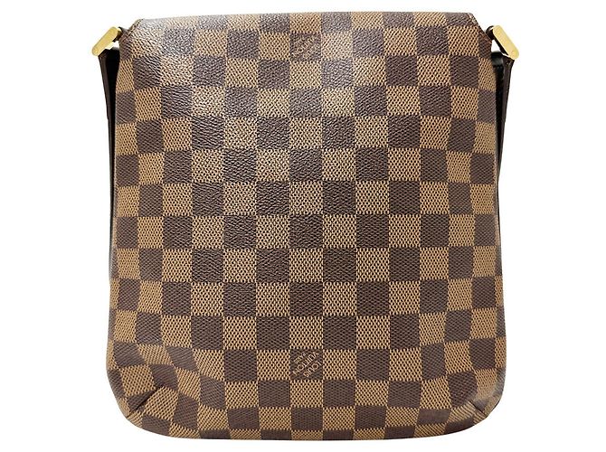Borsa a tracolla Louis Vuitton in tela Damier Marrone - vista 2