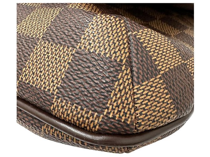 Borsa a tracolla Louis Vuitton in tela Damier Marrone - vista 5
