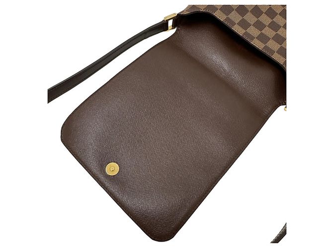 Borsa a tracolla Louis Vuitton in tela Damier Marrone - vista 7