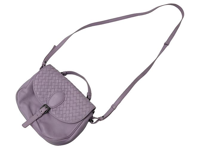 Borsa in tela viola Bottega Veneta Porpora - vista 10