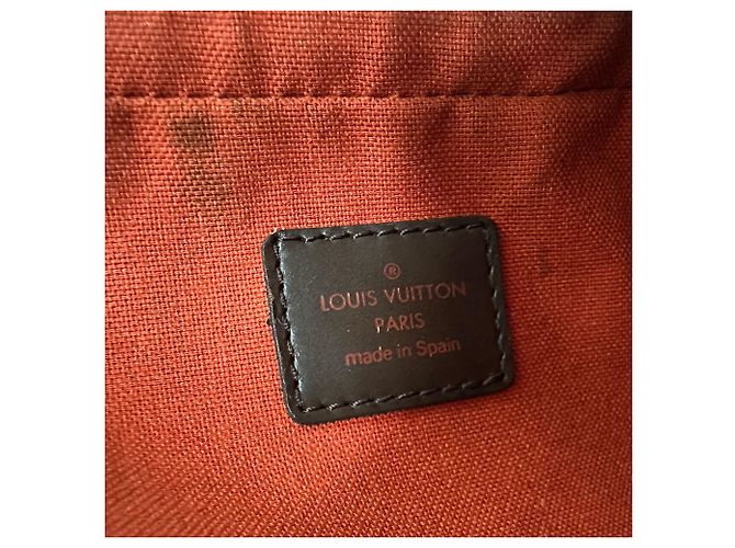 Borsa Louis Vuitton in tela Damier Marrone - vista 10
