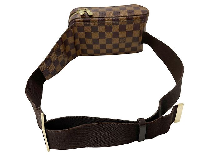 Borsa Louis Vuitton in tela Damier Marrone - vista 2