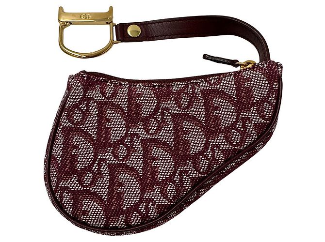 Monedero de lona roja Christian Dior - vista 2