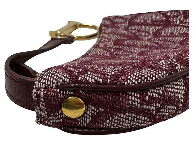 Monedero de lona roja Christian Dior - vista 5