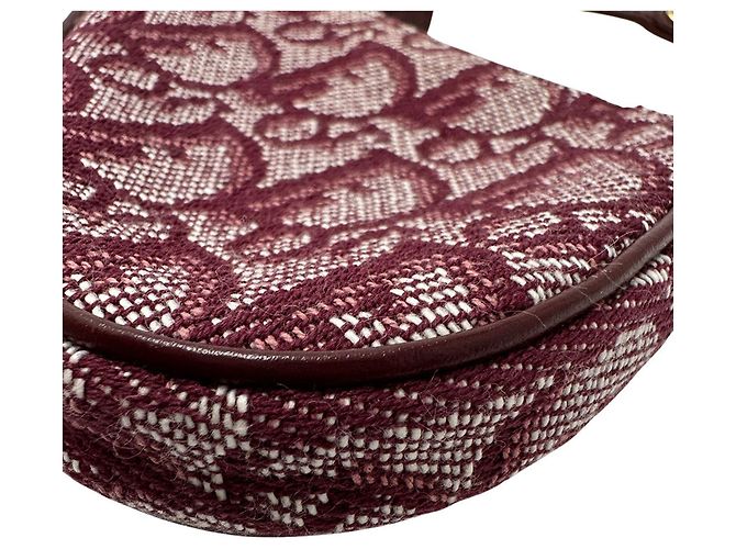 Monedero de lona roja Christian Dior - vista 6