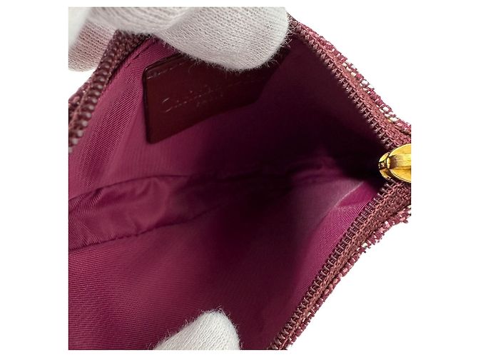 Monedero de lona roja Christian Dior - vista 7