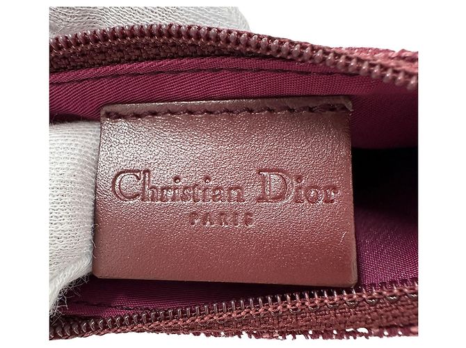 Monedero de lona roja Christian Dior - vista 8