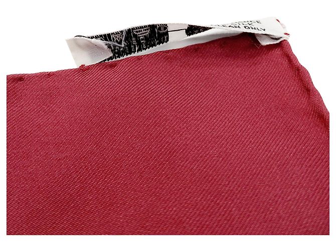 Hermès Pañuelo de seda rojo Hermes Roja - vista 9