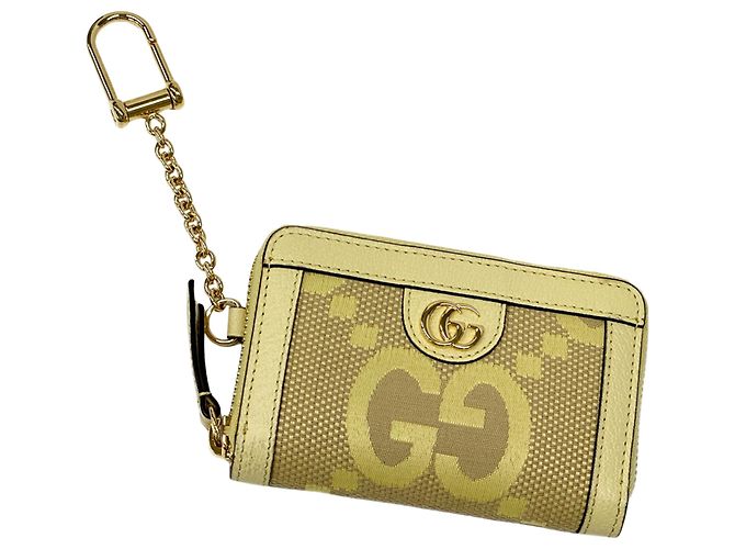 Monedero Gucci Jumbo GG Ophidia Amarillo - vista 4