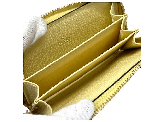 Monedero Gucci Jumbo GG Ophidia Amarillo - vista 5