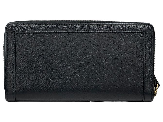 Cartera larga Gucci Bamboo Petite Marmont Negro - vista 2