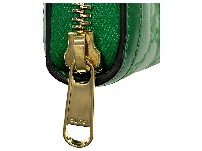 Cartera larga de cuero verde Gucci - vista 12