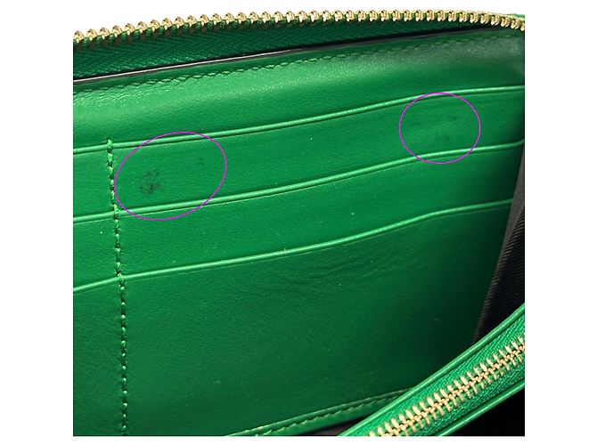 Cartera larga de cuero verde Gucci - vista 7