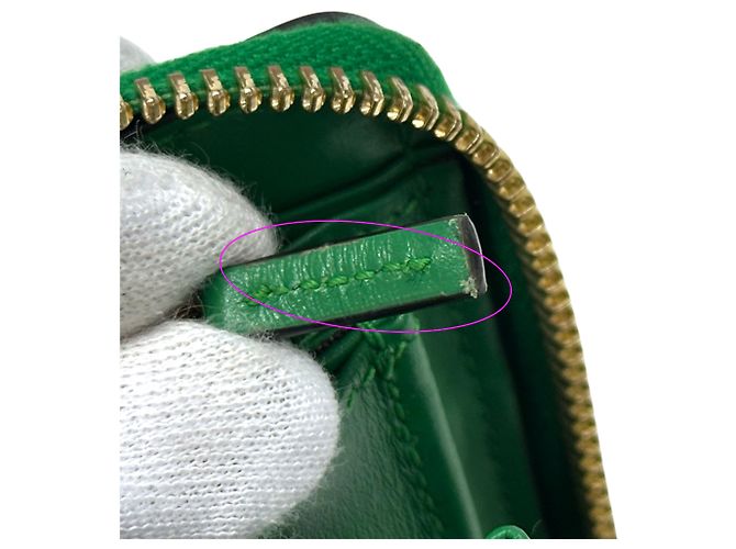 Cartera larga de cuero verde Gucci - vista 8