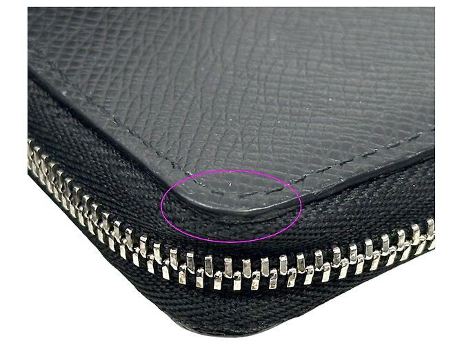 Portafoglio monete Louis Vuitton Taiga Nero Grigio - vista 7