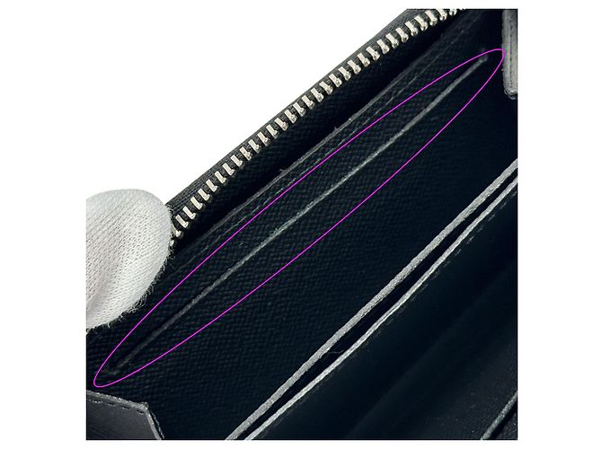 Portafoglio monete Louis Vuitton Taiga Nero Grigio - vista 8