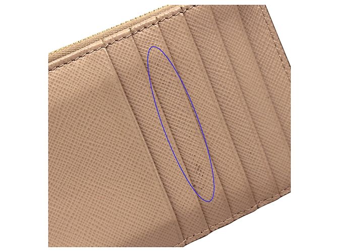Prada Saffiano Leder Münzbeutel Beige - Ansicht 8
