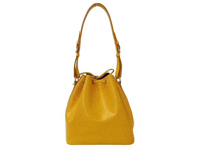 Noe Borsa Louis Vuitton Petit Noé in pelle Epi Giallo - vista 2
