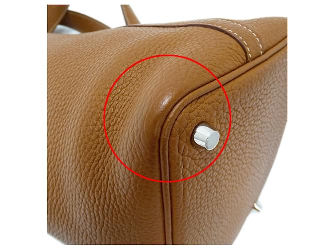 Hermès Borsa Hermes Picotin Lock PM Marrone - vista 11