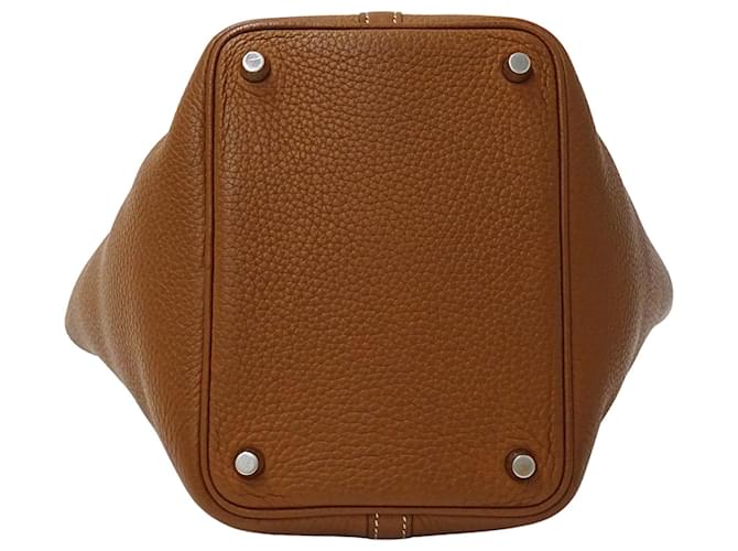 Hermès Borsa Hermes Picotin Lock PM Marrone - vista 3
