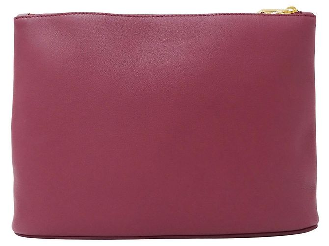 Borsa a mano in pelle bordeaux Loewe Bordò - vista 2