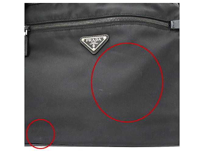 Borsa in nylon nero Prada - vista 8
