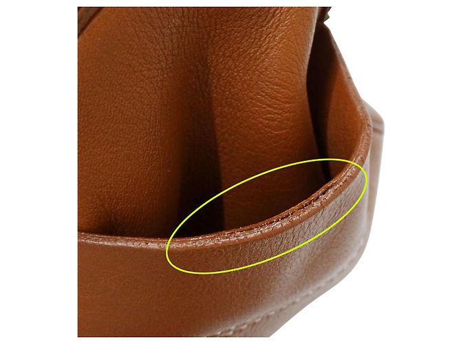 Céline Borsa Boogie in pelle Celine Marrone - vista 10