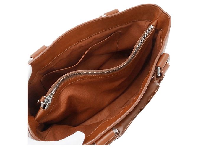 Céline Borsa Boogie in pelle Celine Marrone - vista 5