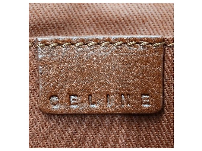 Céline Borsa Boogie in pelle Celine Marrone - vista 7
